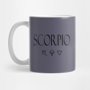 Scorpio Glyph Planet Element Mug